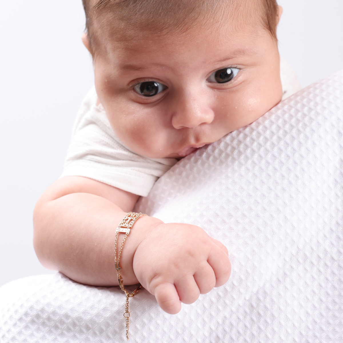Newborn Baby/Children Boy/Girl Gold Filled Evil Eye Bracelet, Pulsera Para  Bebe | eBay